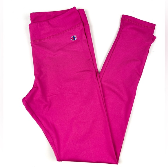 Girl’s Champion Pink Leggings Size 14/16 - Picture 2 of 3